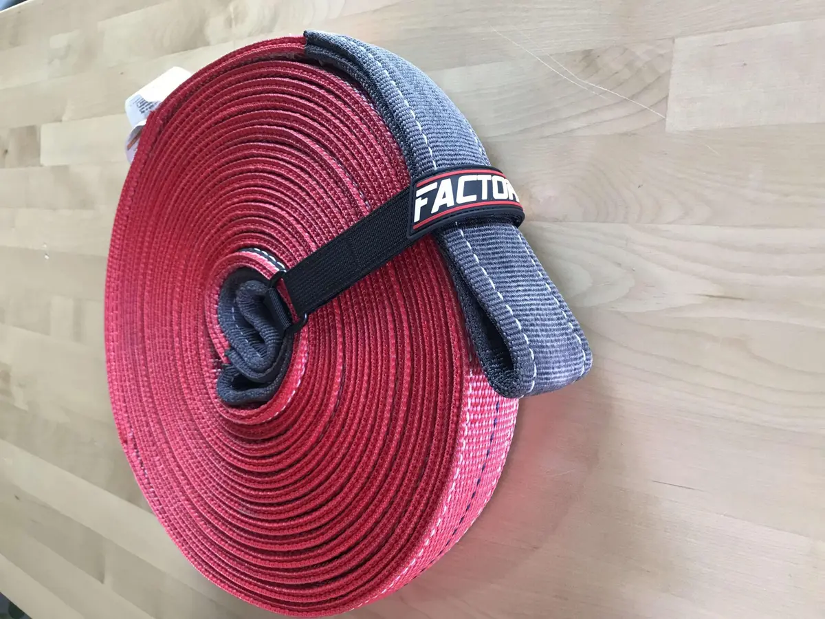 30 Foot Tow Strap Standard Duty 30 Foot X 2 Inch Red Factor 55 1