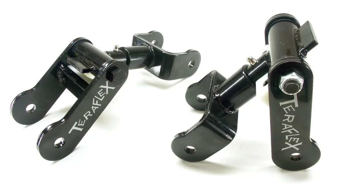 Jeep Yj Front 1976-86 Cj Rear Revolver Shackle Kit 2.5 Inch Spring Pair 1