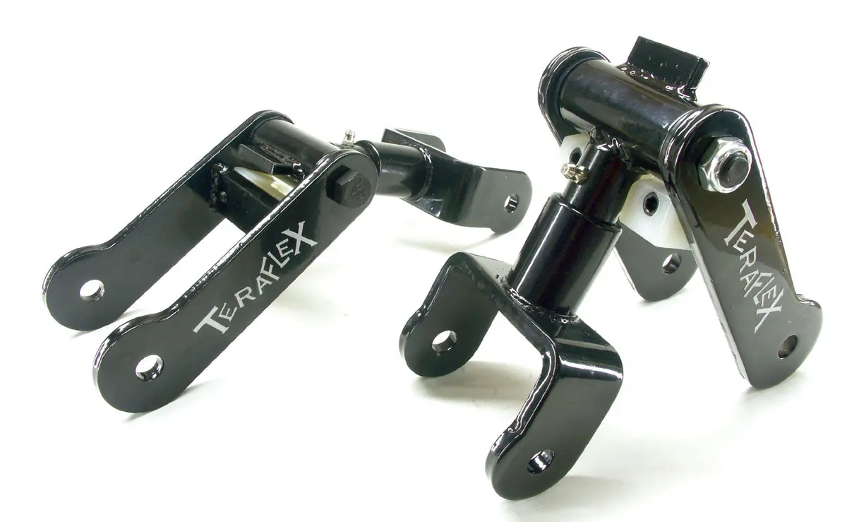 Jeep Yj Rear Revolver Shackle Kit 2.5 Inch Spring Pair 87-95 Wrangler Yj 1
