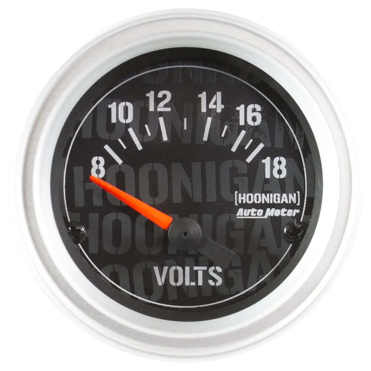 Autometer 2-1/16 In. Voltmeter, 0-16V, Spek-Pro, Black/Chrome 1
