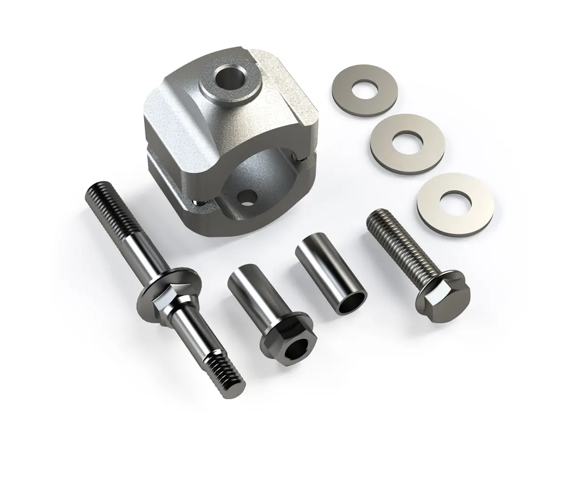 Jeep Jk/Jku Steering Stabilizer Relocation Mounting Bracket Kit Stock 1-3/8 Inch Tie Rod 07-18 Wrangler Jk/Jku 1