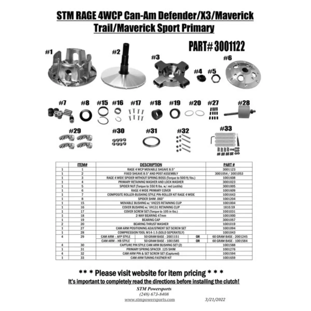 Stm Rage 4Wcp Can-Am Defender/X3/Maverick Trail/Maverick Sport Primary 2