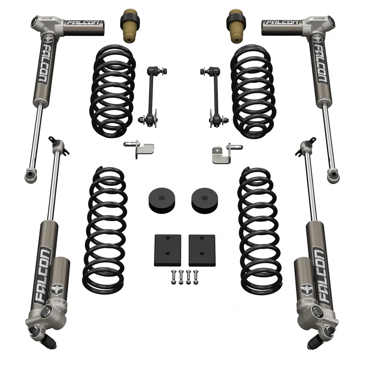 Jeep Jk 2 Door 1.5 Inch Sport St1 Suspension System W/ Falcon 3.1 Shocks 07-18 Wrangler Jk 1