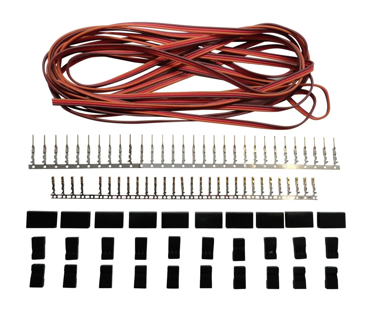 Apex Rc Products Jr Style Servo Extension Kit W/ 10 Plugs & 15' Wire #1226 1