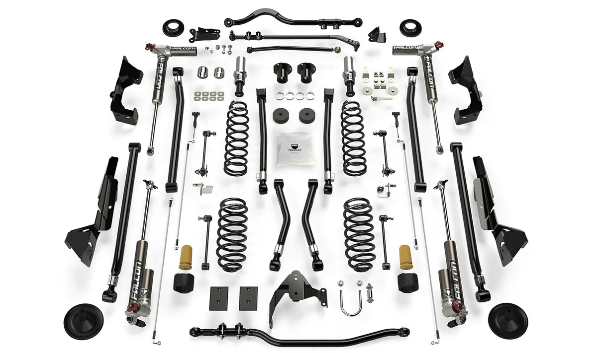 Jeep Jk Long Arm Suspension 6 Inch Alpine Rt6 System And Falcon 3.3 Fast Adjust For 07-18 Wrangler Jk 2 Door 1