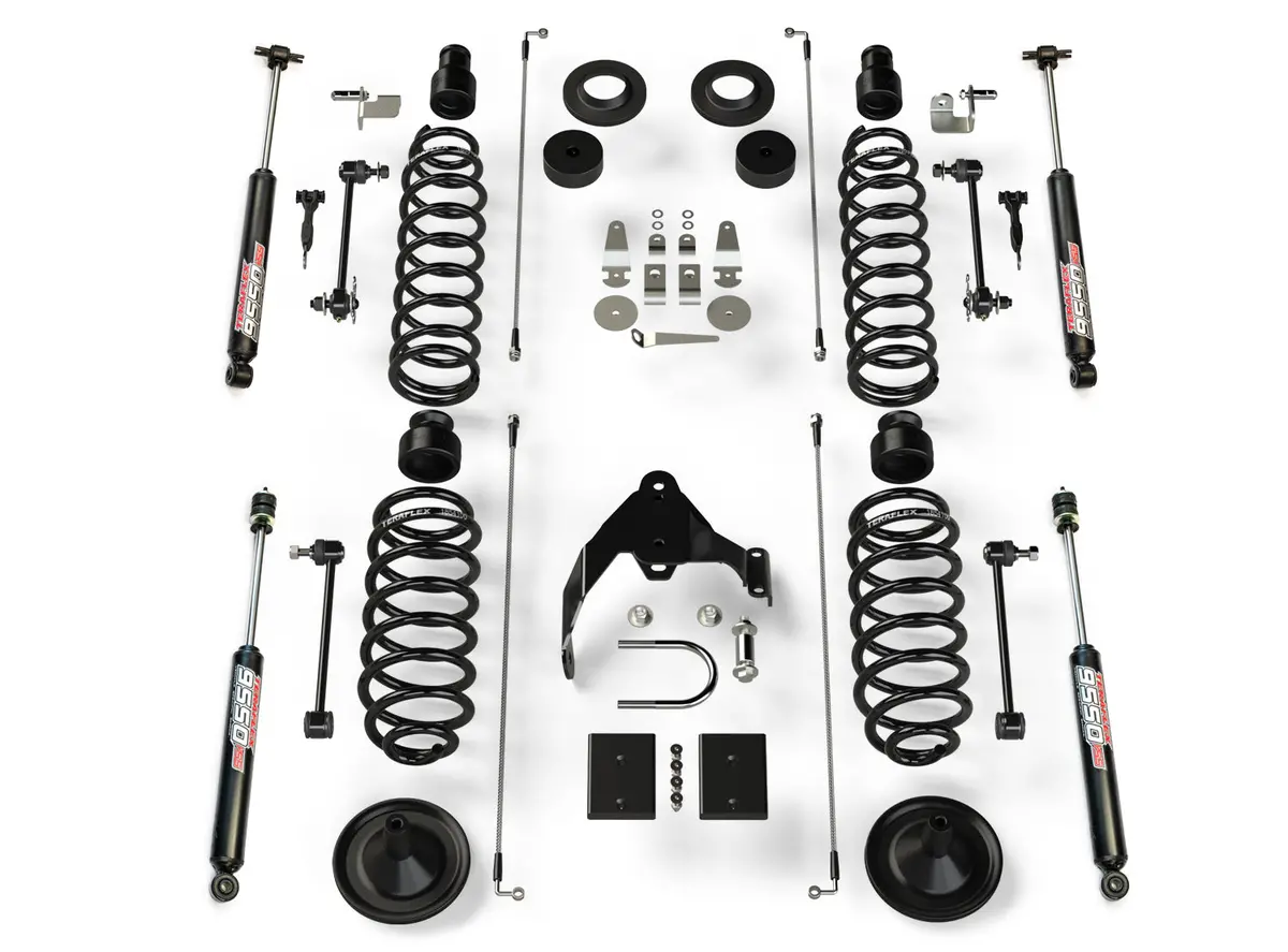 Jeep Jk 2 Door Base 4 Inch Lift Kit W/ 9550 Vss Shocks 07-18 Wrangler Jk 1