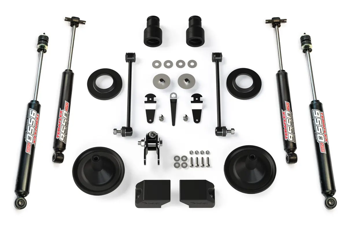 Jeep Jk/Jku 2.5 Inch Performance Spacer Lift Kit W/ 9550 Vss Shocks 07-18 Wrangler Jk/Jku 1