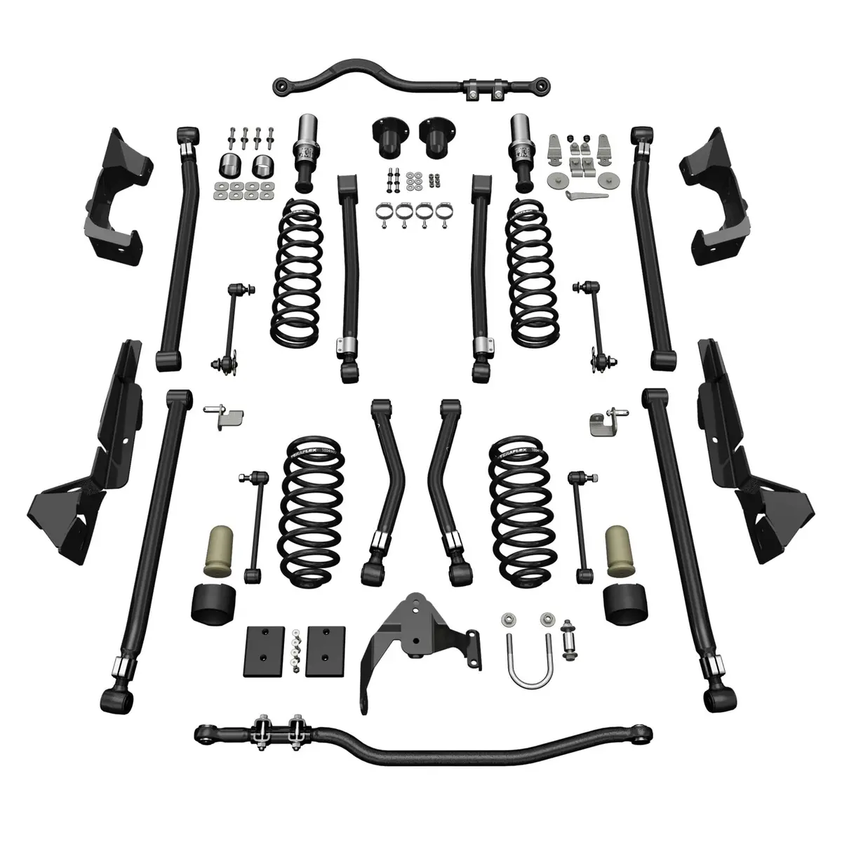 Jeep Jku 4 Door Alpine Ct4 Suspension System 4 Inch Lift No Shocks 07-18 Wrangler Jku 1