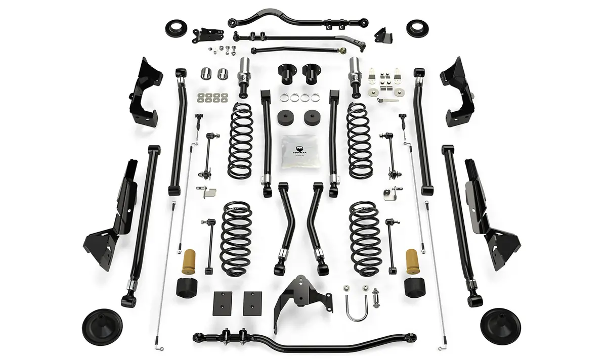Jeep Jk Long Arm Suspension 6 Inch Alpine Rt6 System No Shock Absorbers For 07-18 Wrangler Jk 4 Door 1