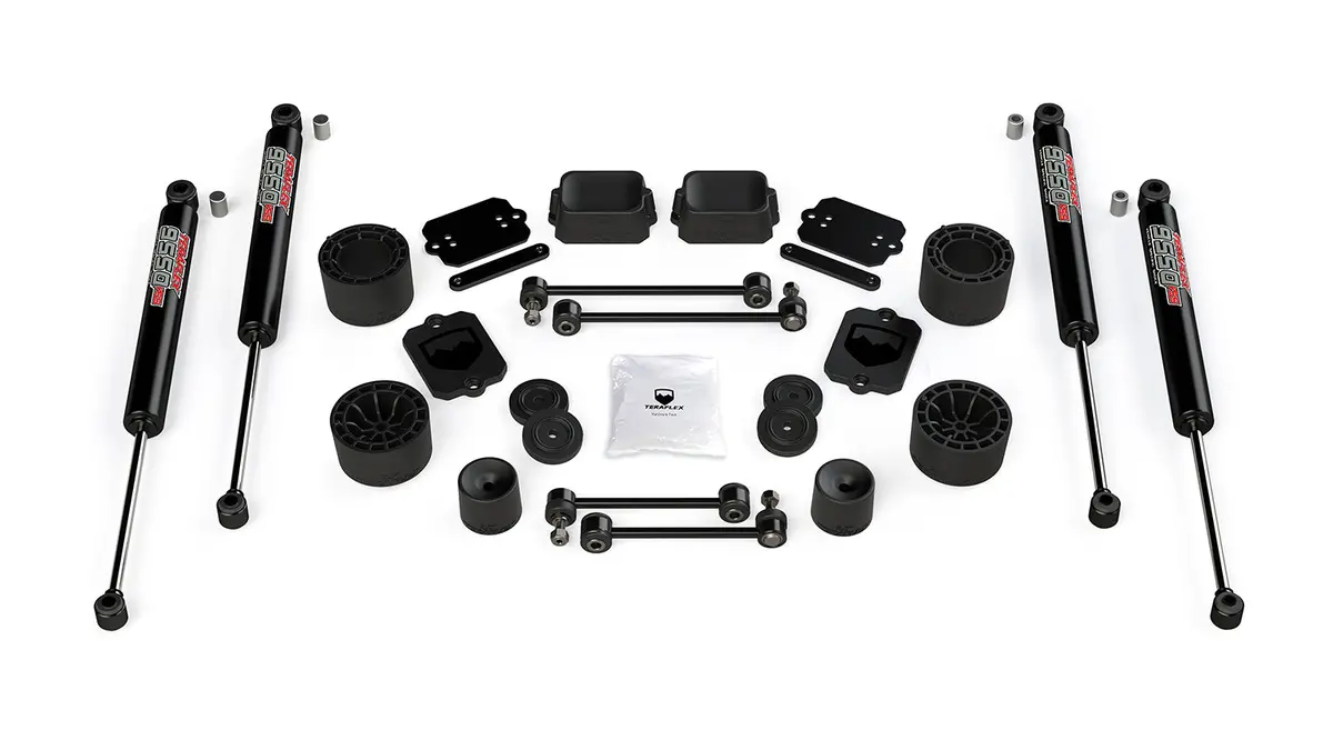 Jlu 2.5 Inch Performance Spacer Lift Kit With 9550 Vss Shocks For 19-Current Jeep Jlu Wrangler Unlimited Sport/Sahara 4 Door 1