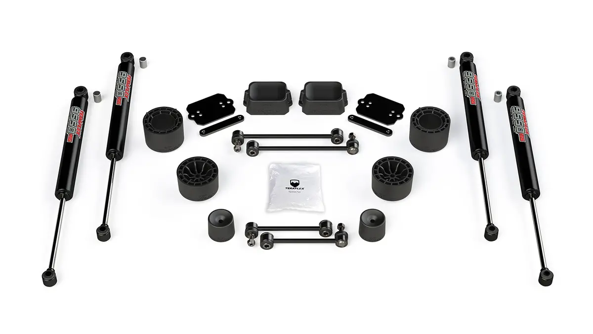 Jlu 2.5 Inch Performance Spacer Lift Kit With 9550 Vss Shocks For 19-Current Jeep Jlu Wrangler Unlimited Rubicon 4 Door 1