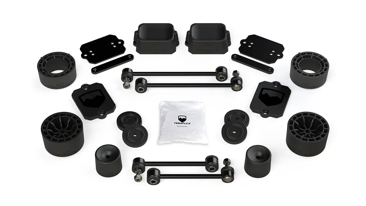 Jeep Jl 2 Door Sport/Sahara 2.5 Inch Performance Spacer Lift Kit No Shocks Or Shock Extensions 18-Pres Wrangler Jl 1