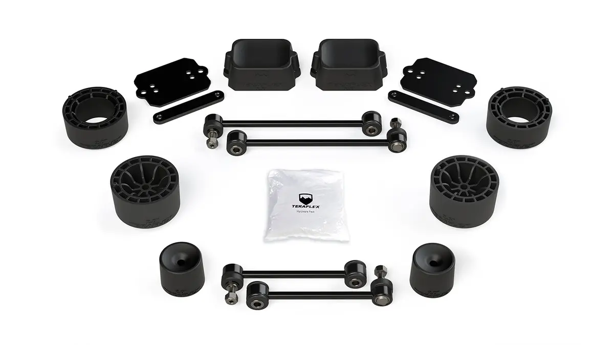 Jeep Jl 2 Door Rubicon 2.5 Inch Performance Spacer Lift Kit No Shocks Or Shock Extensions 18-Pres Wrangler Jl 1