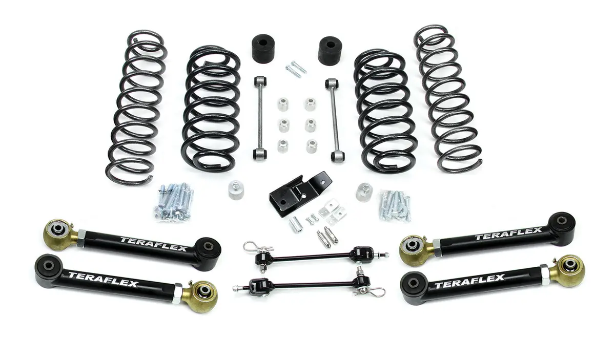 Jeep Tj/Lj 3 Inch Suspension System W/4 Flexarms No Shocks 97-06 Wrangler Tj/Lj 1