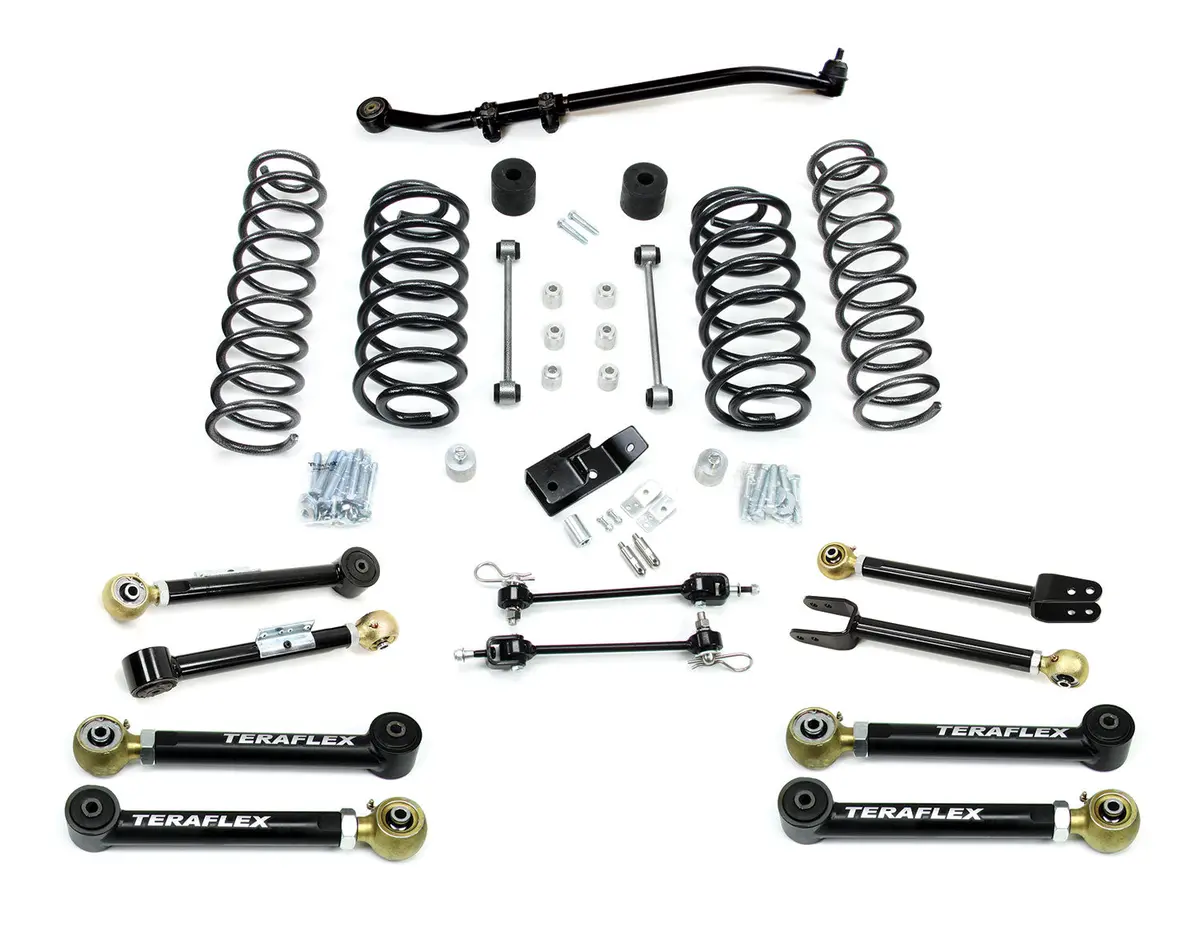 Jeep Tj/Lj 3 Inch Suspension System W/ 8 Flexarms No Shocks 97-06 Wrangler Tj/Lj 1