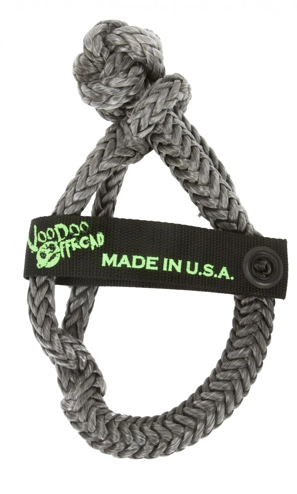 Winch Shackle Soft 3 8 Inch X 7 Inch Black Voodoo Offroad 1