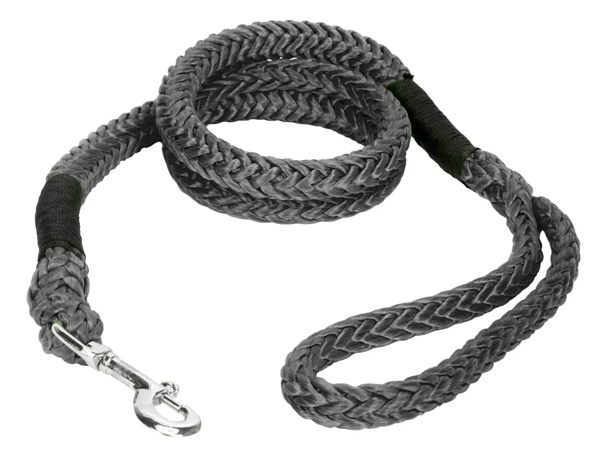 Pet Leash Half X 6 Foot Animal Leash W Loop And Clasp Ends Charcoal Gray Voodoo Offroad 1