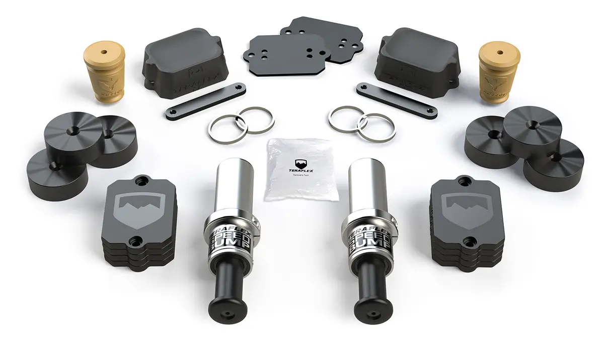 Jeep Jl Stroke Speed Bump 3 Inch And Progressive Bump Stop Kit Front And Rear 4.5 Inch Lift For 10-Pres Wrangler Jl 1