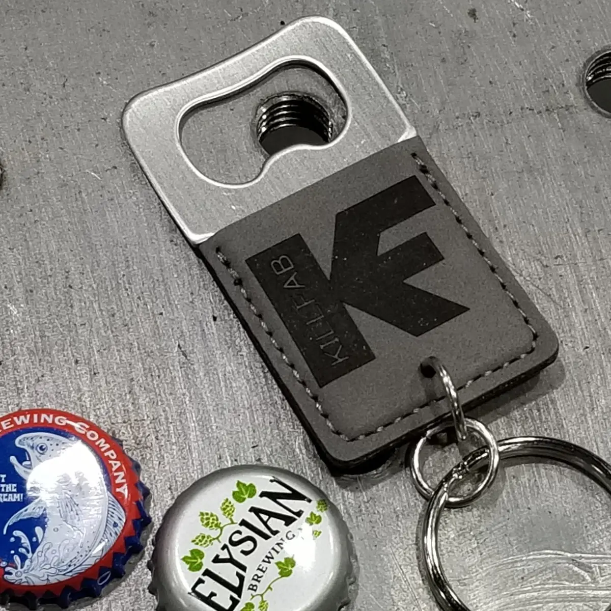 Leather Wrapped Killfab Bottle Opener 1