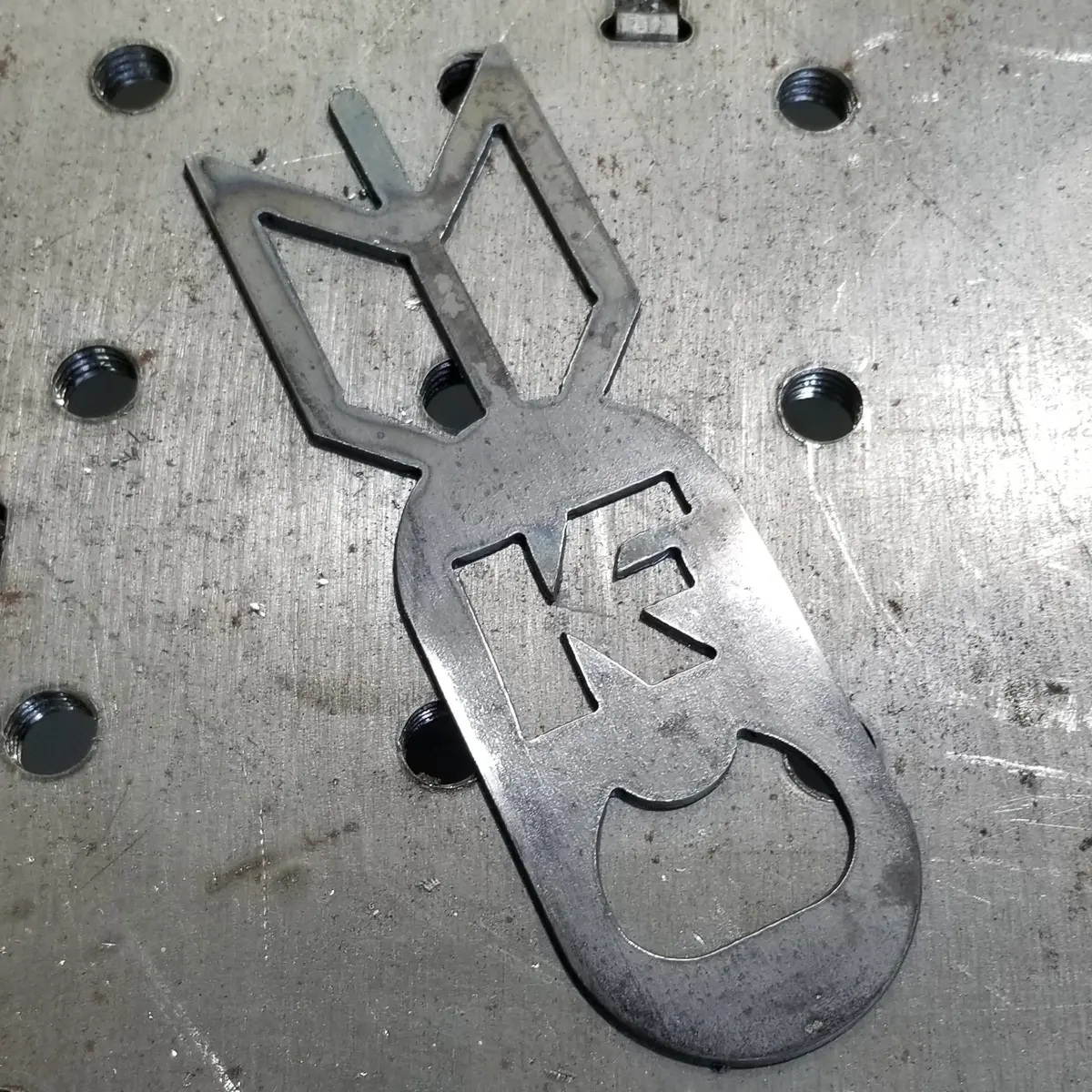 Cnc Plasma Cut Killfab Bomb Bottle Opener 1