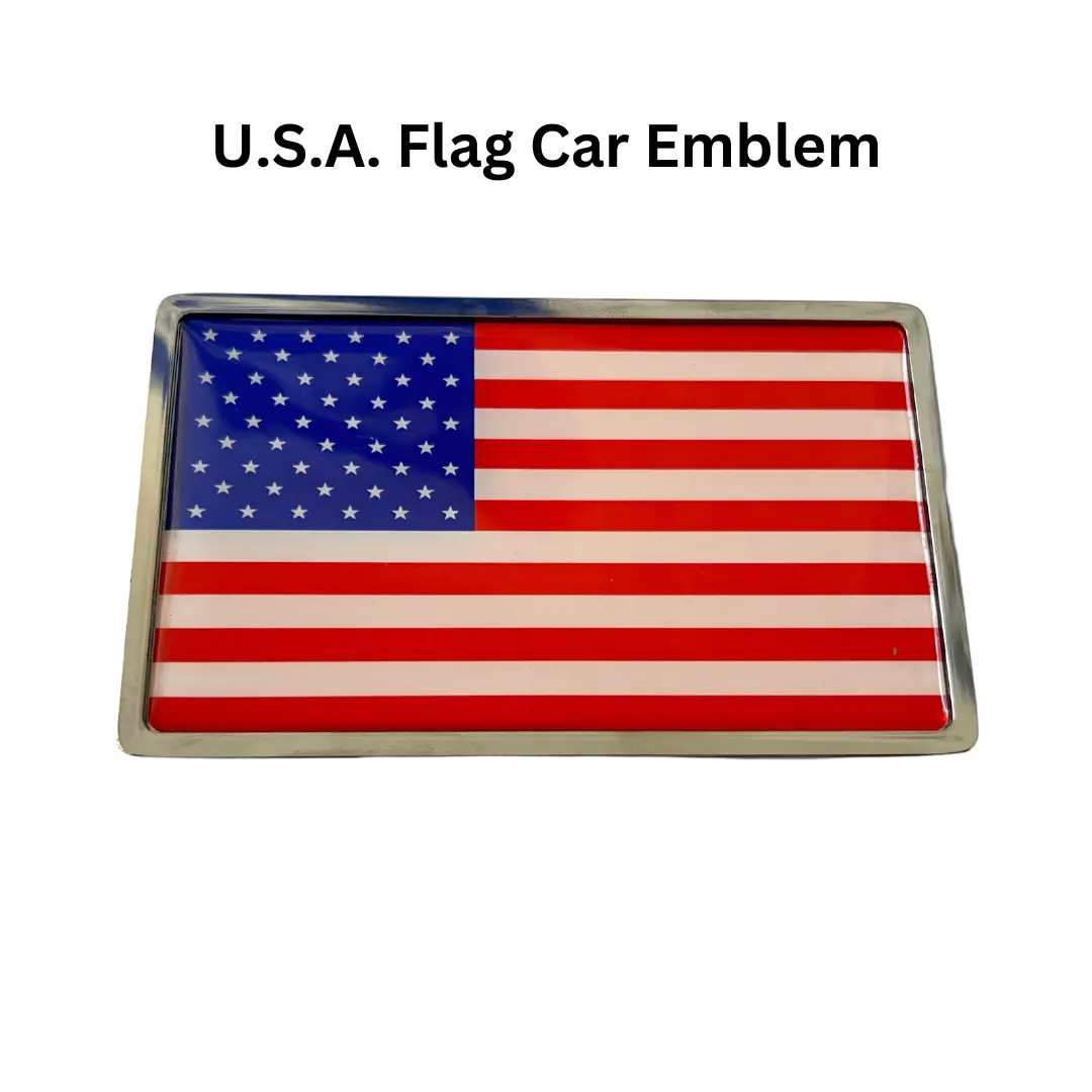 U.S. American Flag Car Emblem 1
