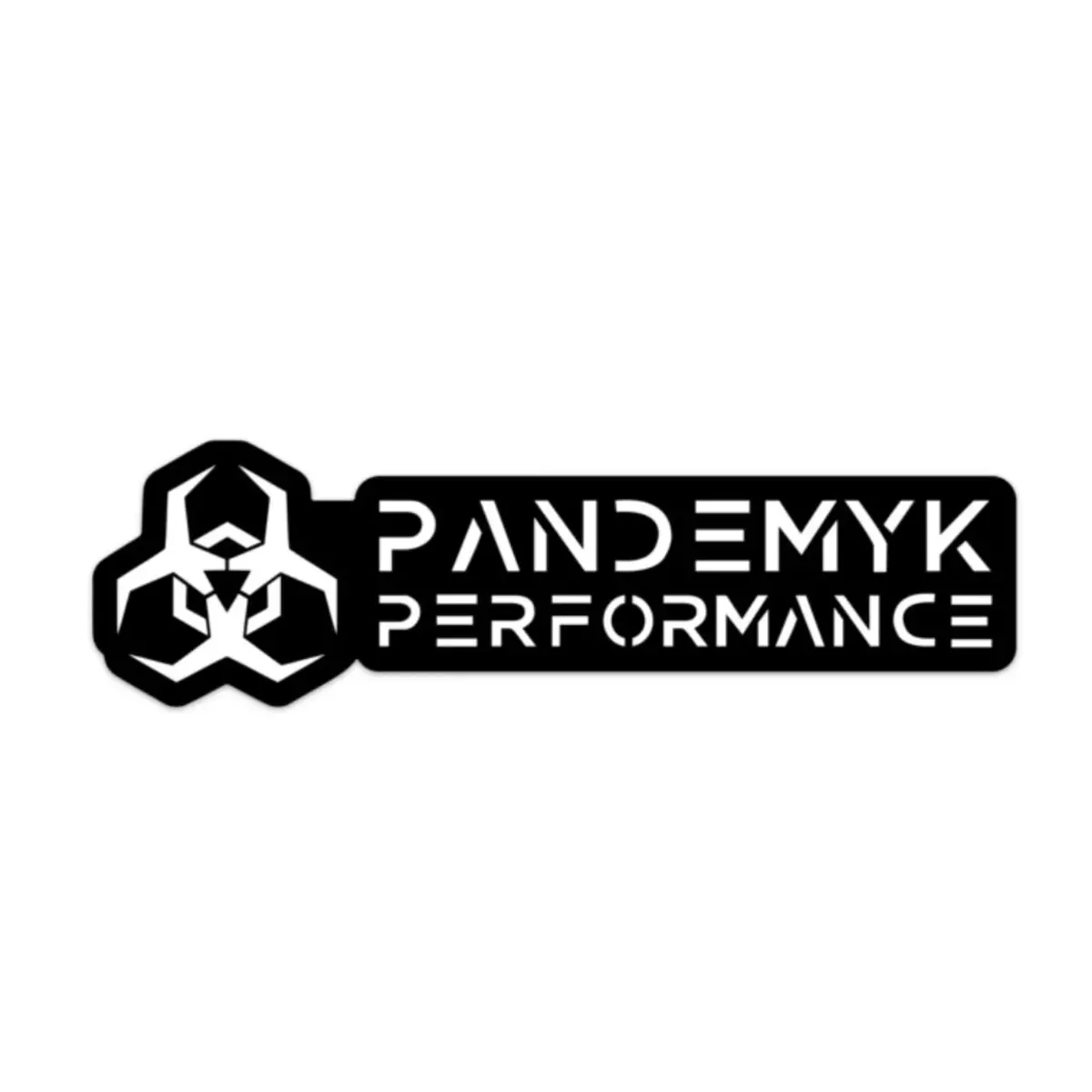 Pandemyk Performance Black White Decal Die-Cut Sticker 1