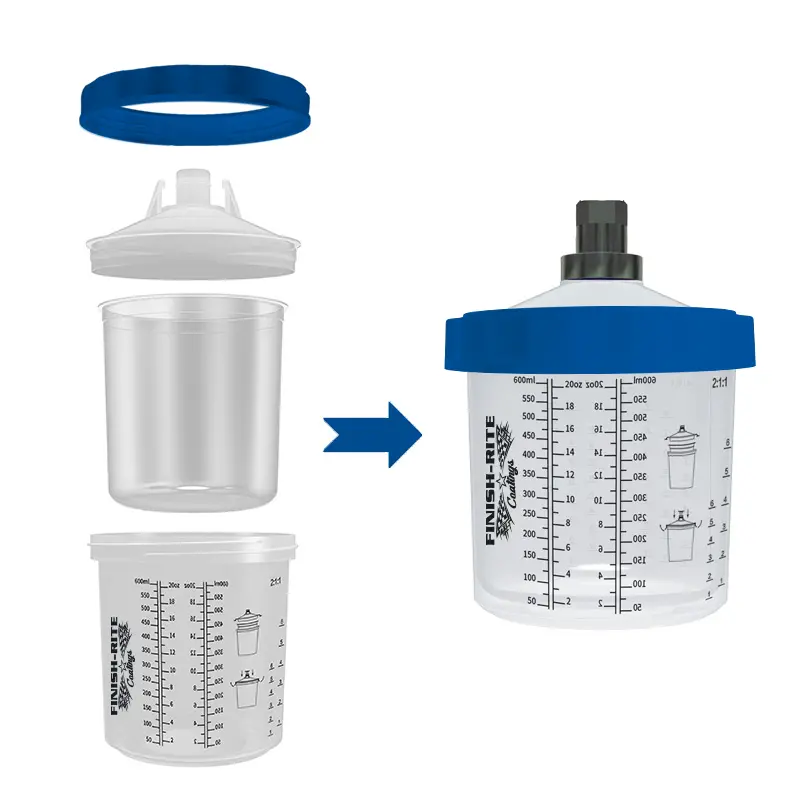 Finish-Rite Pps Cups And Liners (190 Micron Filters) 180,300,600,800 Ml 2