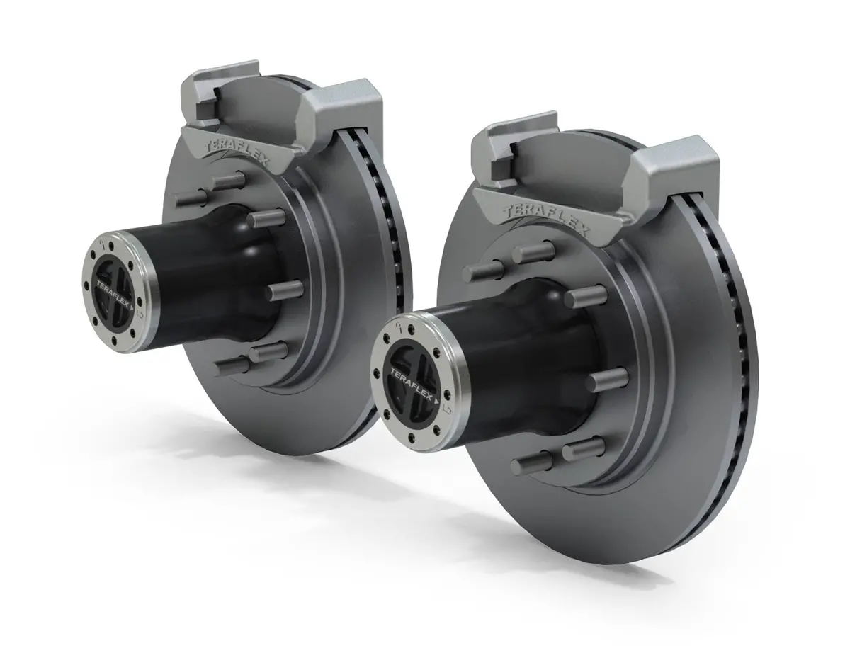 Jeep Jk Front 8-Lug Full-Float Locking Hub Conversion Kit W/ Performance Rotors 07-18 Wrangler Jk 1