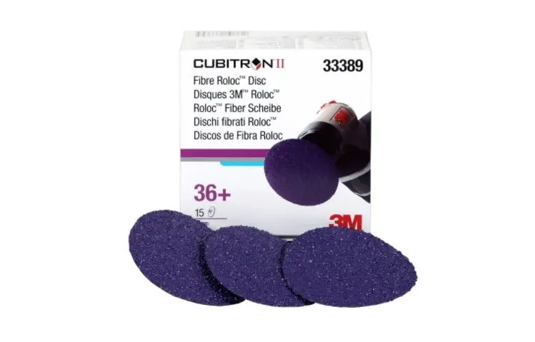 3M 33389 - 36 Grit 3" Roloc Cubitron Ii Abrasive Fibre Disc 1