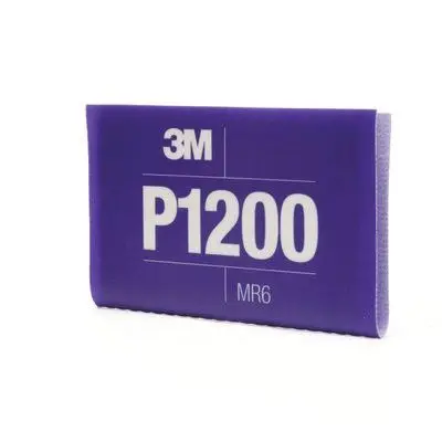 3M 34342 P1200 Grit, Abrasive Hand Sheet, 5-1/2 In W X 6.8 In L, Fine Grade, Purple, Wet/Dry 2
