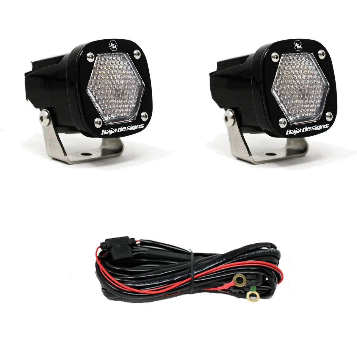 S1 Work/Scene Led Light With Mounting Bracket Pair Baja Designs 1