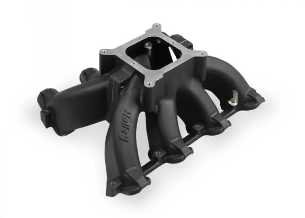 Holley Single Plane Split-Design Race Intake Manifold- Gm Ls1/Ls2/Ls6- Black 1