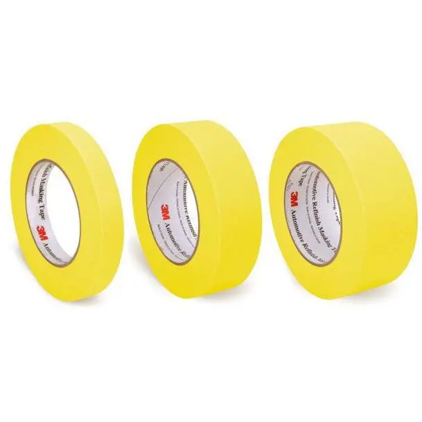 3 Pack Of 3M Yellow Masking Tape, 3/4", 1.5", 2" 1