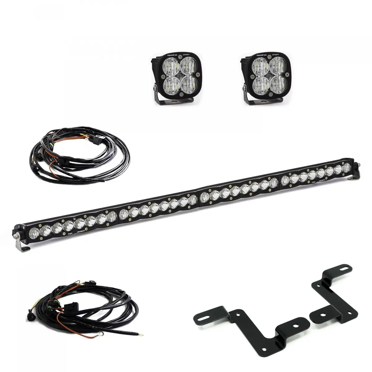 Jeep Jl 40 Inch Cowl Mount 2018 Wrangler Jl S8 Driving/Combo Pattern Squadron Sport Baja Designs 1