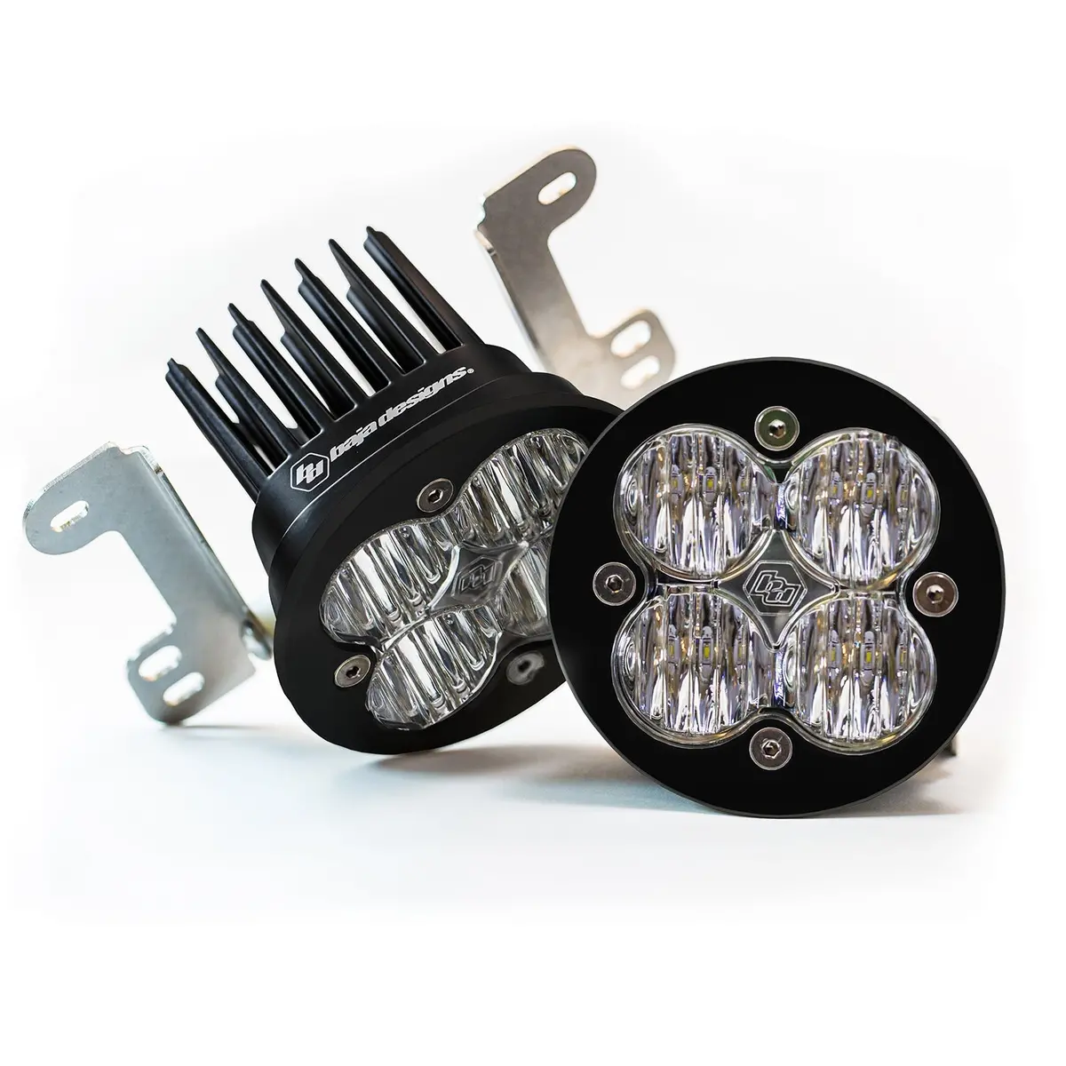 Jeep Jk Fog Light Squadron-R Sae Led 07-18 Wrangler Jk Fog Pocket Kit Baja Designs 1
