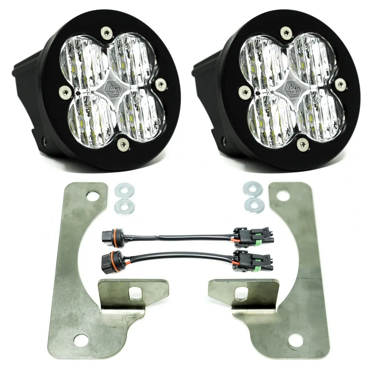 Jeep Jl Fog Light Squadron-R 18-Pres Wrangler Jl Rubicon Fog Pocket Kit Baja Designs Baja Designs 1