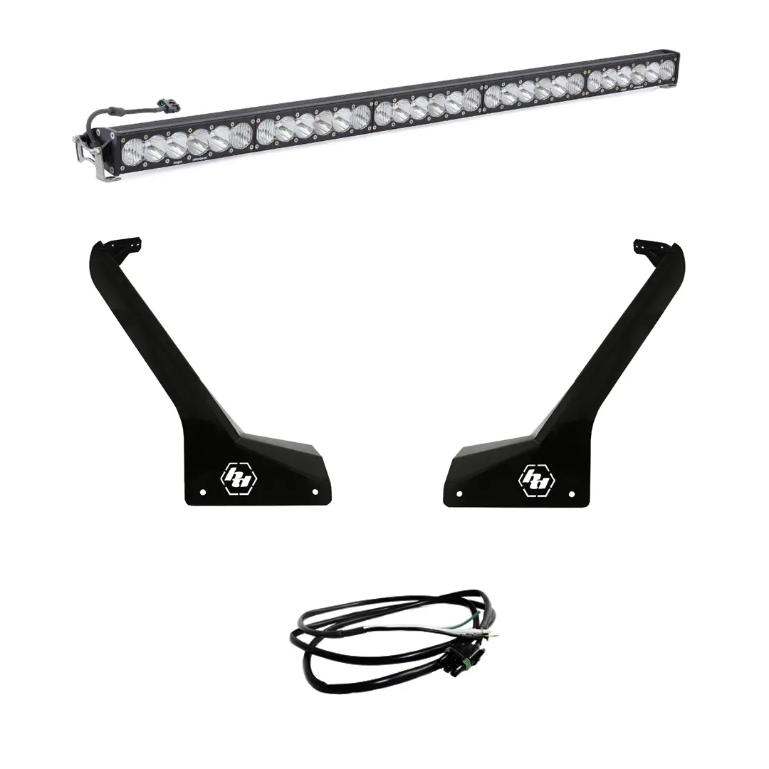 Jeep Jl/Jt Roof Bar Led Light Kit 50 Inch Onx6+ W/Upfitter Baja Designs 1