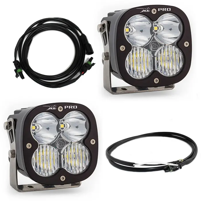 Jeep Jl/Jt Rubicon Steel Bumper Led Light Kit Xl Pro W/Upfitter Baja Designs 1