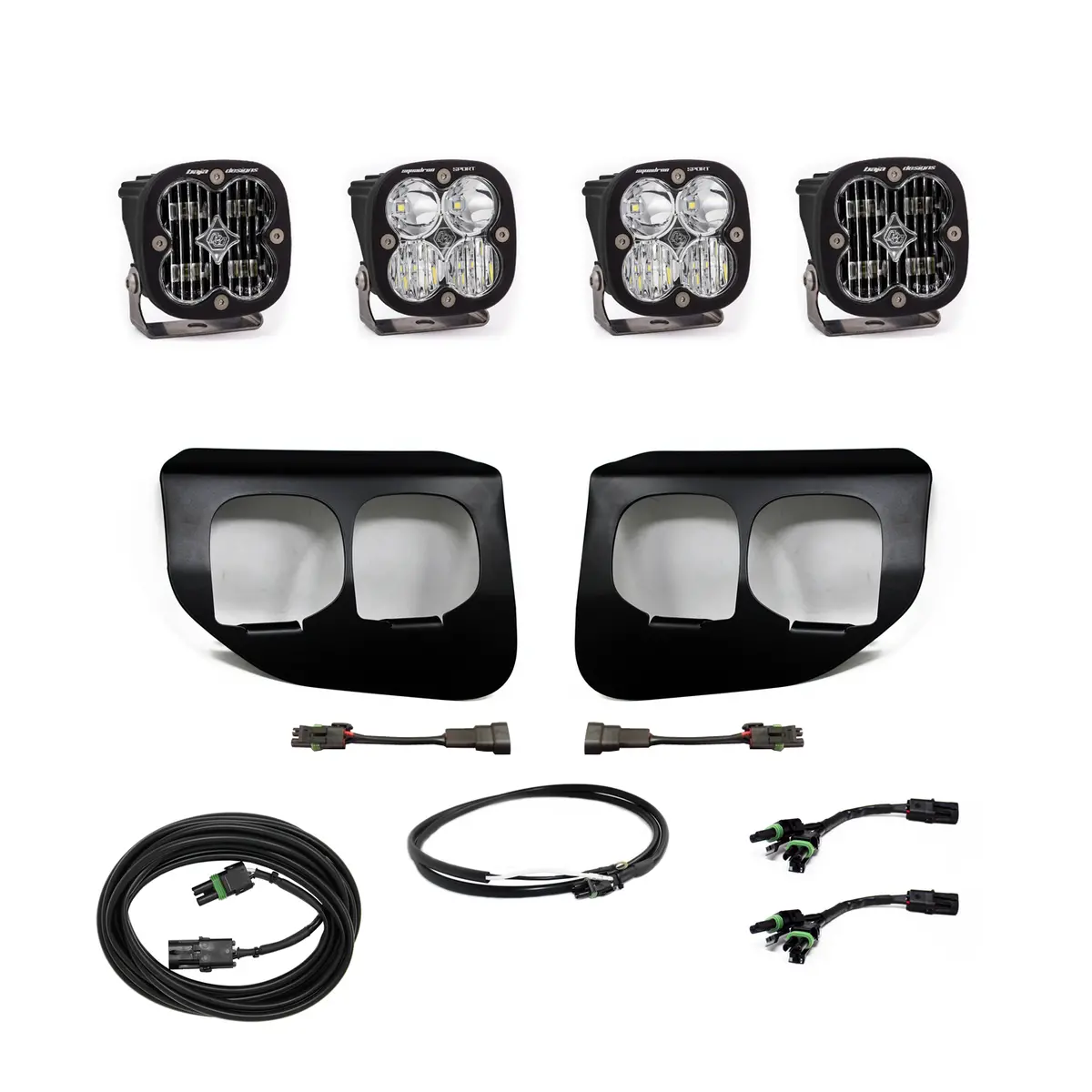 Ford Super Duty (20-22) Fog Lights Dual Fpk Sae/Sport Dc Baja Designs W/Upfitter Baja Designs 1