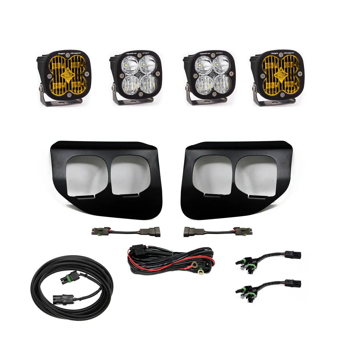 Ford Super Duty (20-22) Fog Lights Dual Fpk Amber Sae/Sport Dc Baja Designs 1