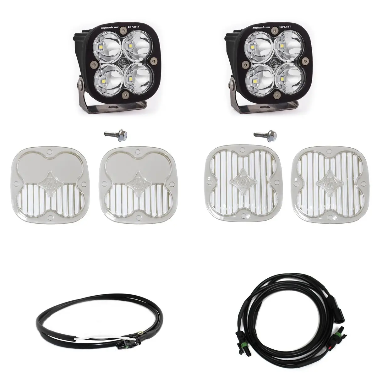 Bronco A Piller Light Kit 21-Up Ford Bronco Squadron Sport Spot W/Upfitter Baja Designs 1