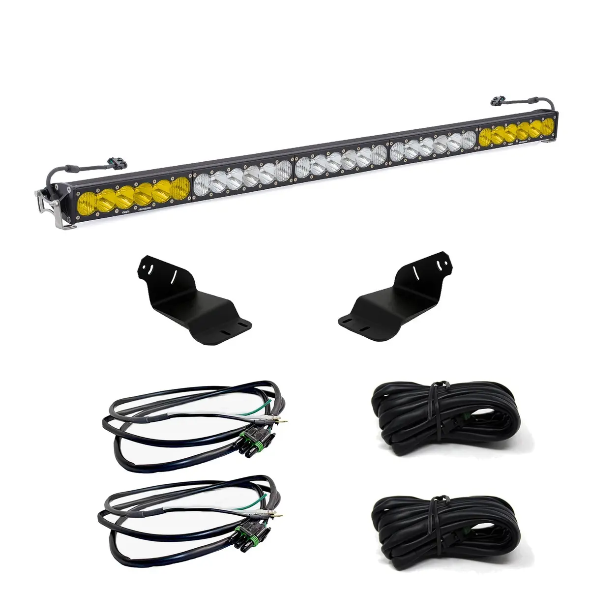 Bronco Roof Light Bar Kit 21-Up Ford Bronco 50 Inch Onx6+ Dual Control W/Upfitter Baja Designs 1