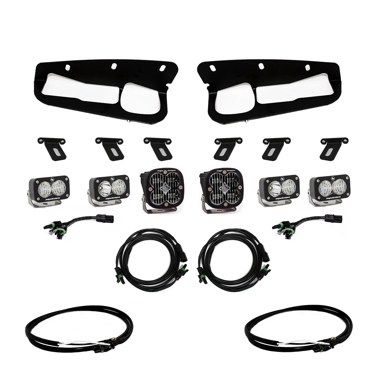 Bronco Clear Sae Fog Pocket Kit 21-Up Ford Bronco W/Upfitter Baja Designs 1