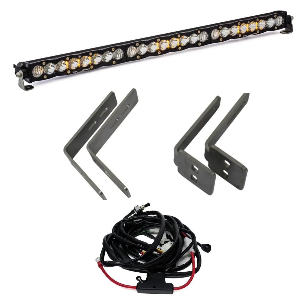 Ford Super Duty (11-16) S8 30 Inch Grille Mount Kit Baja Designs 1