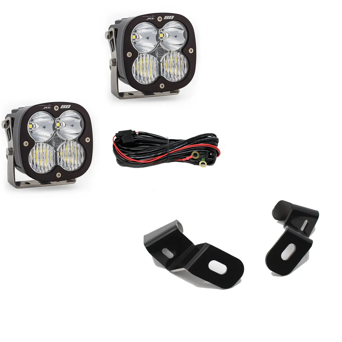 Dodge Ram Led Light Pods For Ram 2500/3500 19-On A-Pillar Kits Xl 80 Driving Combo Baja Designs 1