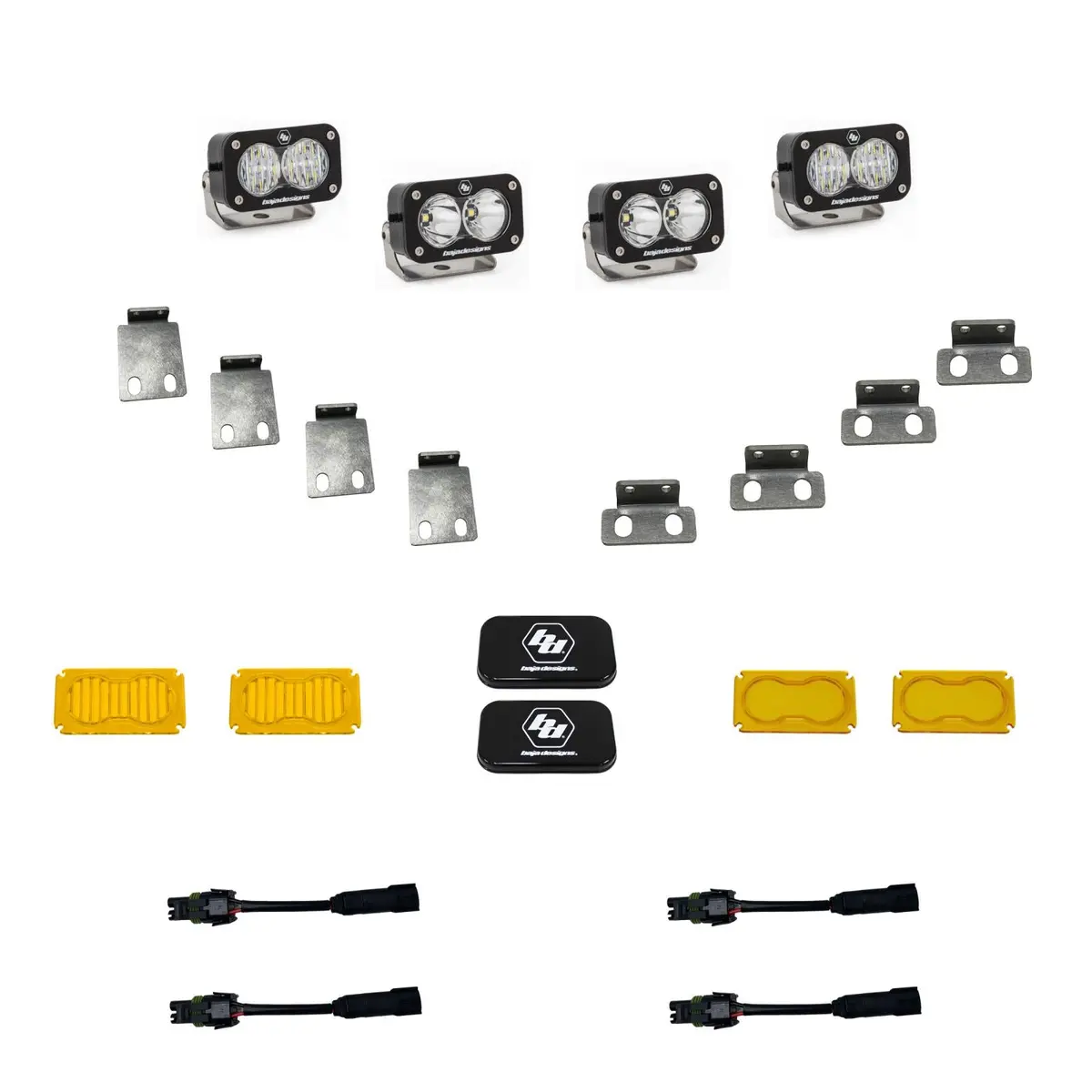 S2 Pro Fog Pocket Kit Fits 21-On Ford Raptor Baja Designs 1