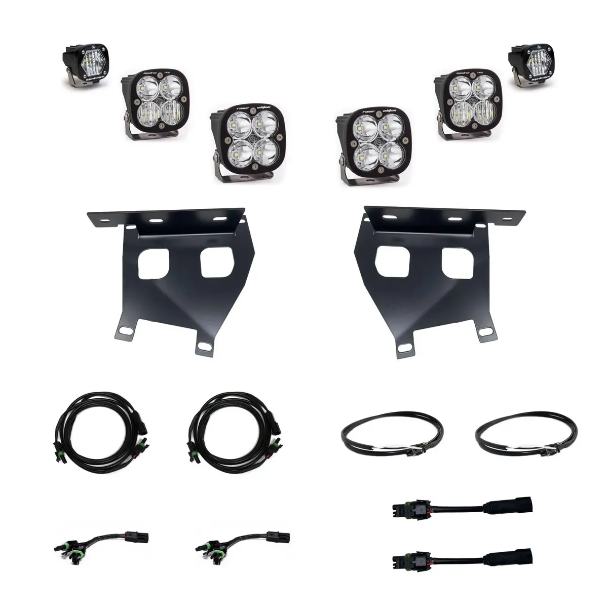 Aftermarket Fog Pocket Unlimited Kit Fits 21-On Ford Raptor Baja Designs 1