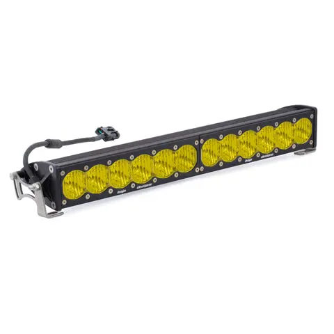 20 Inch Led Light Bar Single Amber Straight Wide Driving Combo Pattern Onx6 Baja Designs 1