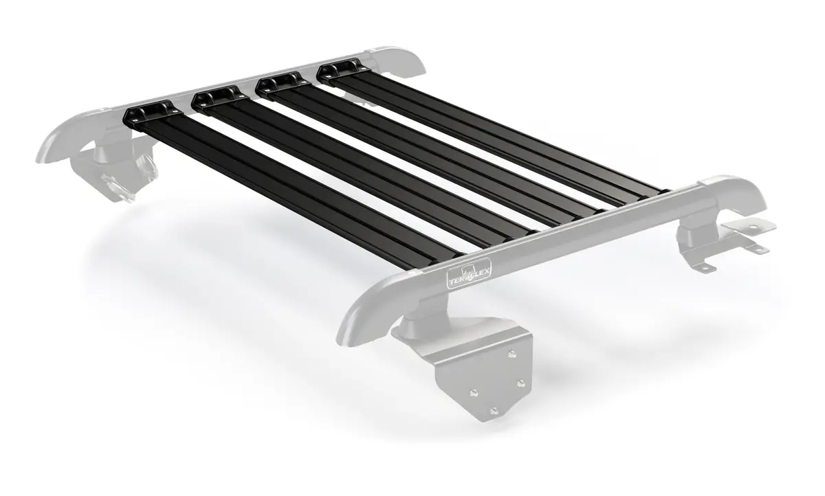 Jeep Jk 2 Door Nebo Roof Rack 4-Piece Cargo Slat Kit Black 07-18 Wrangler Jk 1