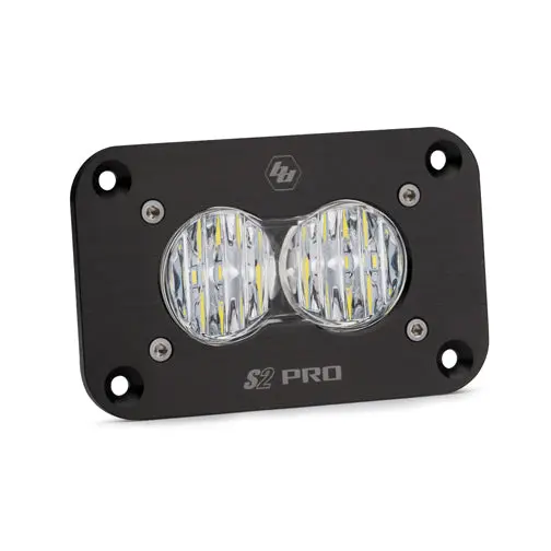 Led Work Light Flush Mount Clear Lens Wide Cornering Pattern S2 Pro Baja Designs 1